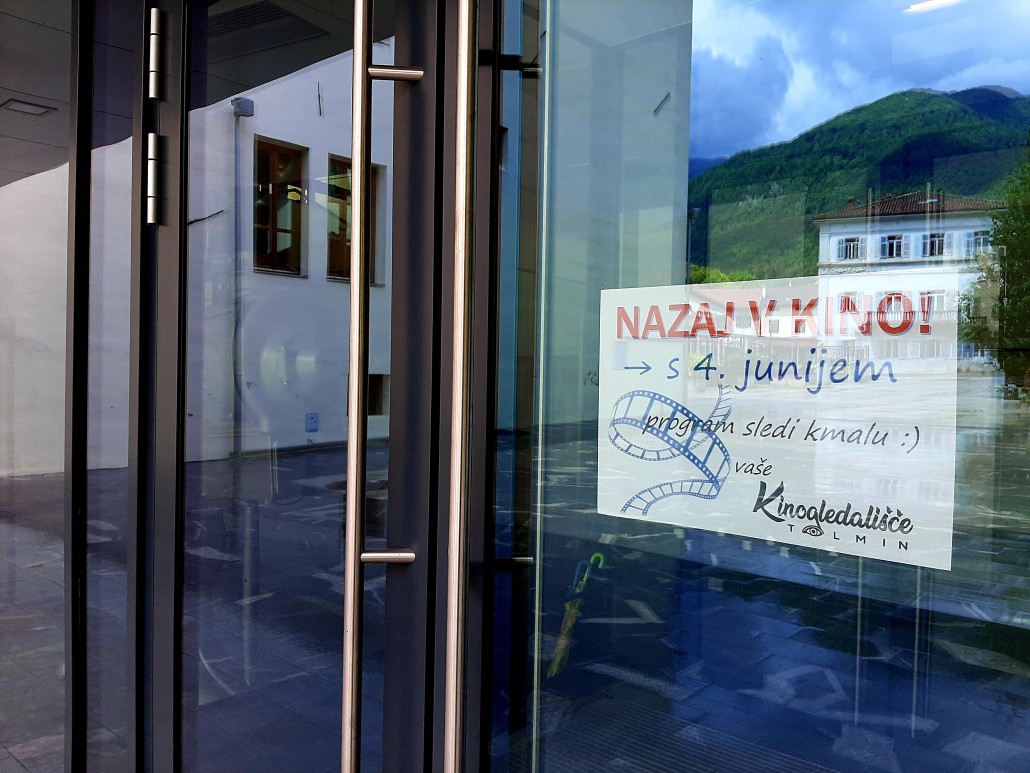 KINOGLEDALIŠČE TOLMIN po končani epidemiji ponovno odpira svoja vrata v četrtek, 4. junija.